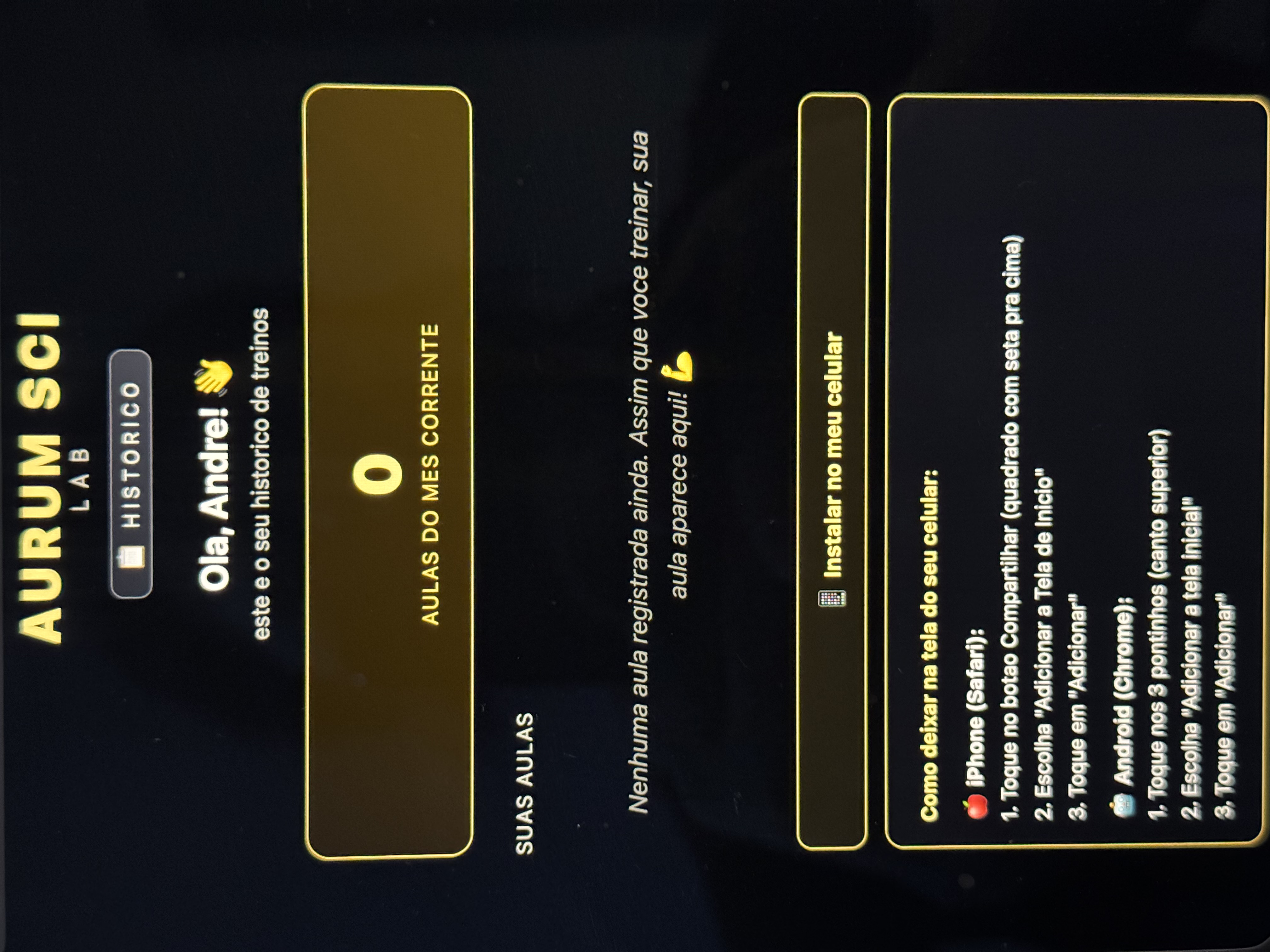 Ele acompanha no próprio celular, Android ou iPhone