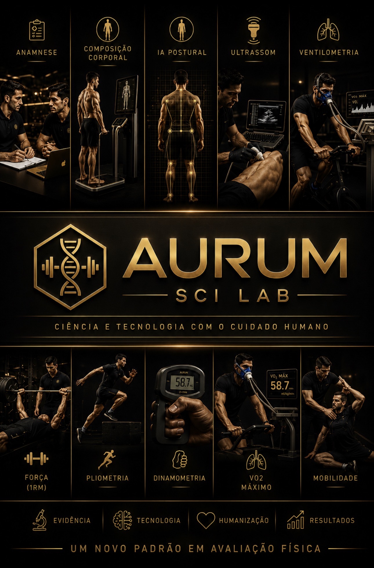 AurumSci Lab - um novo padrao em avaliacao fisica